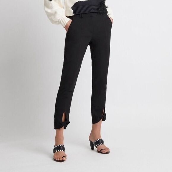 NWT Aje Universal Knot Hem Pant in Black Size 8AU 4 US
